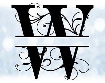 Letter W Monogram - Etsy