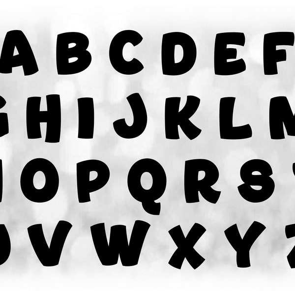 Alphabet Word Art - Etsy