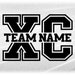 Sports Clipart: Thick Black Varsity Letters 