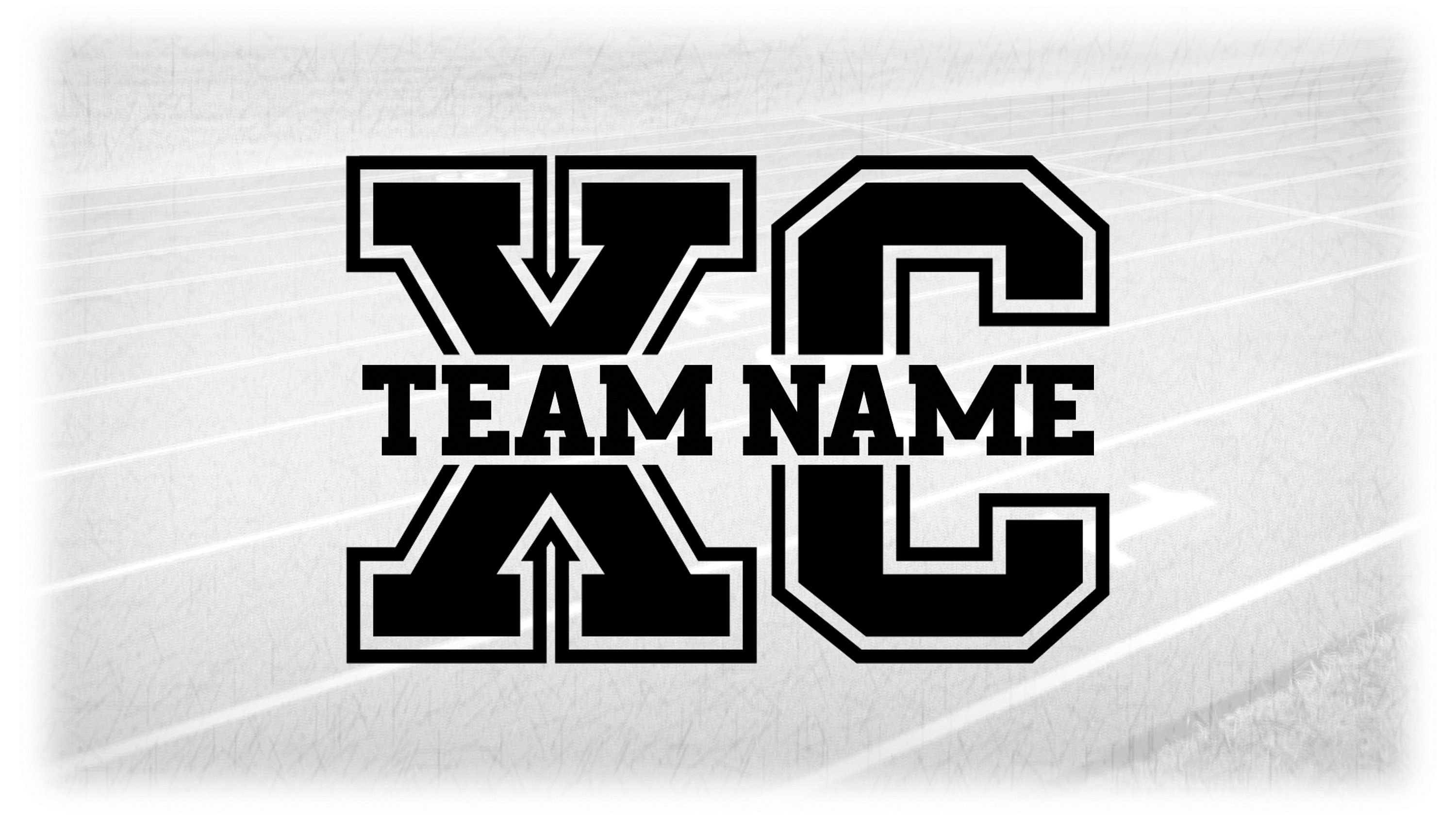 Sports Clipart: Thick Black Varsity Letters 