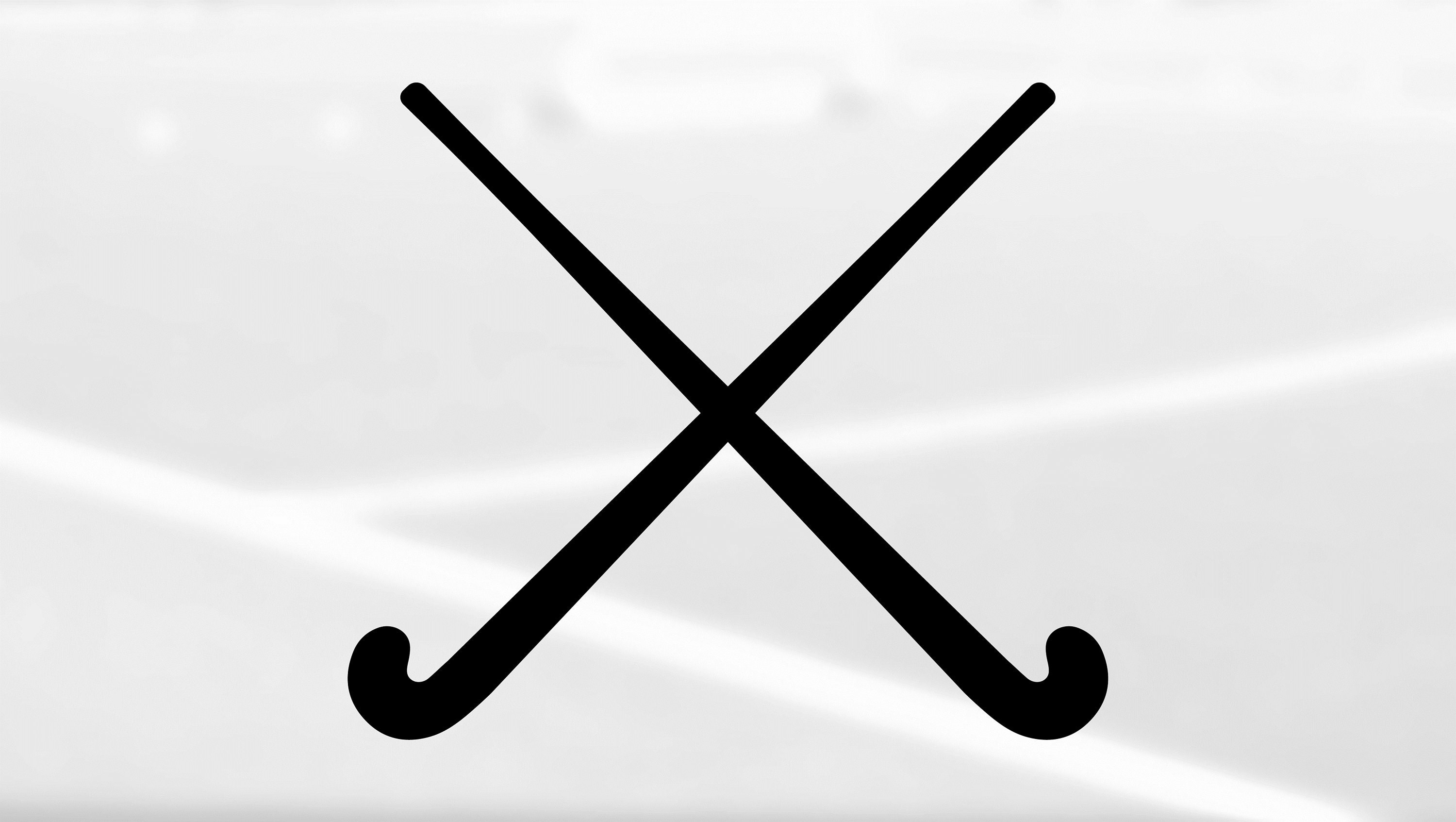Sports Clipart: Two Black Field Hockey Sticks Crossed for Players Teams Coaches Moms - You Change Color - Digital Download svg png dxf pdf