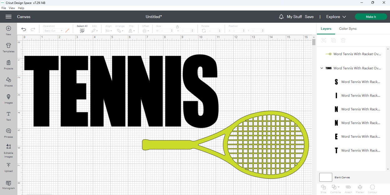 Lettering On Racket Word Sports Clipart: Black Word