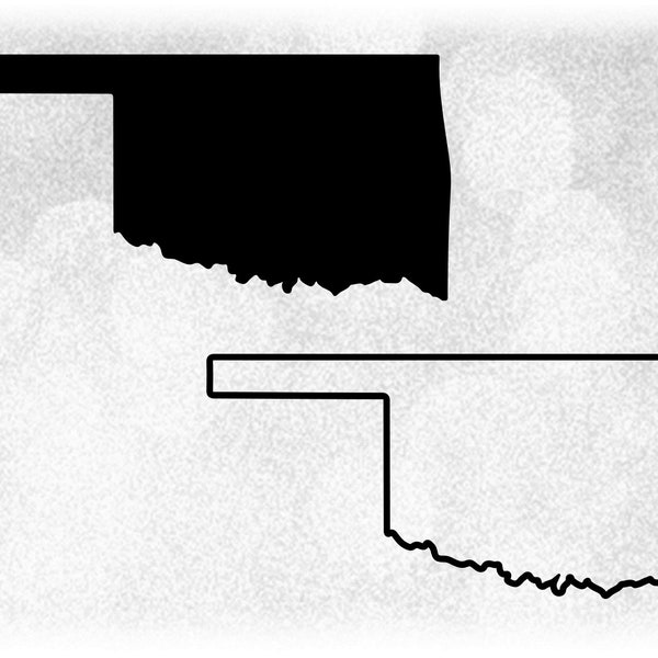 Oklahoma State Map - Etsy