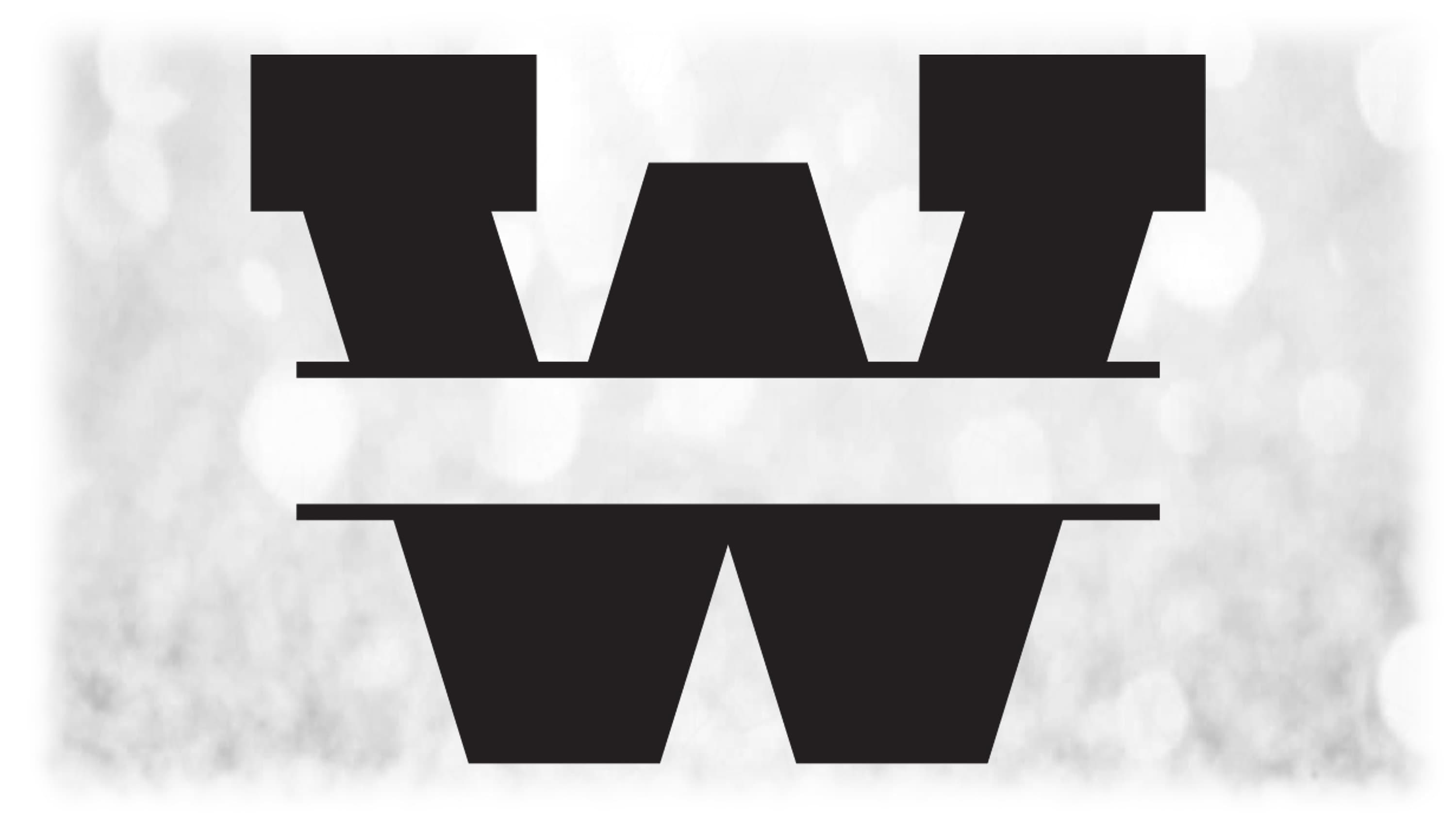 Word Clipart: Single Capital Letter w Initial or - Etsy