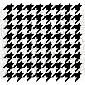 Clipart de forma: folha de fundo / sobreposição de padrão xadrez preto Houndstooth - também usado por Alabama Crimson Tide - download digital SVG e PNG