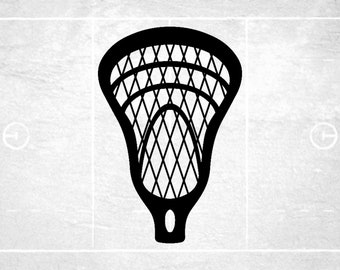 Sports Clipart: Bold Black Top Part of "Lacrosse" Stick, Lacrosse Net - Players, Teams, Coaches, Parents - Digital Download SVG & PNG