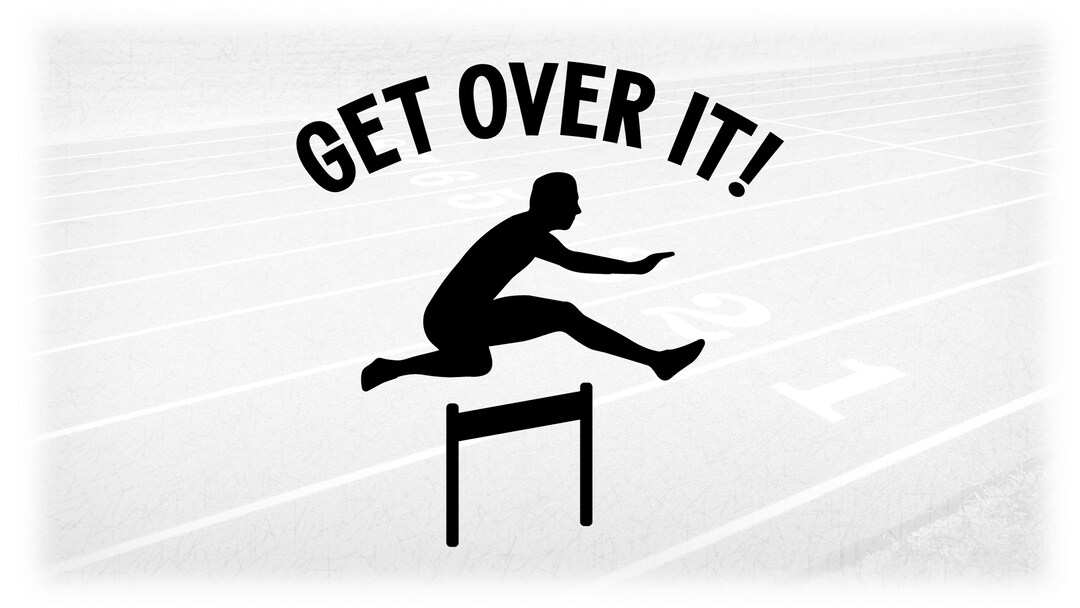 Sports Clipart Track and Field High Jump Event Black Silhouette Male