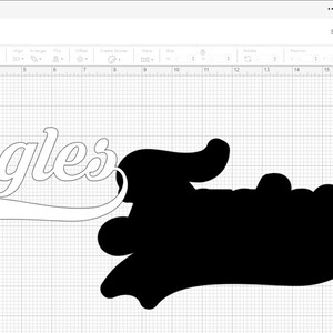 Sports Clipart: White "eagles" Team Name in Script Type With Baseball ...