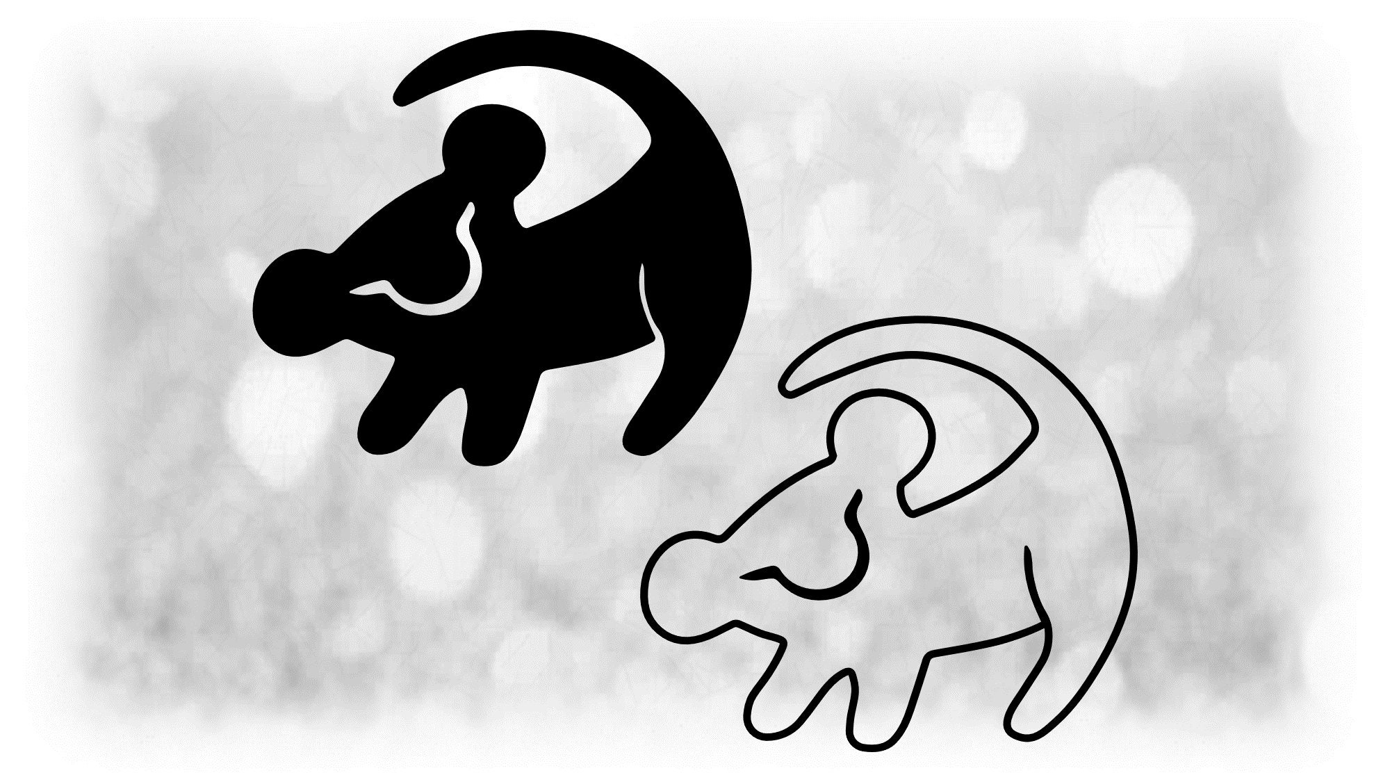 Happy Cloud Clipart Black And White Lion