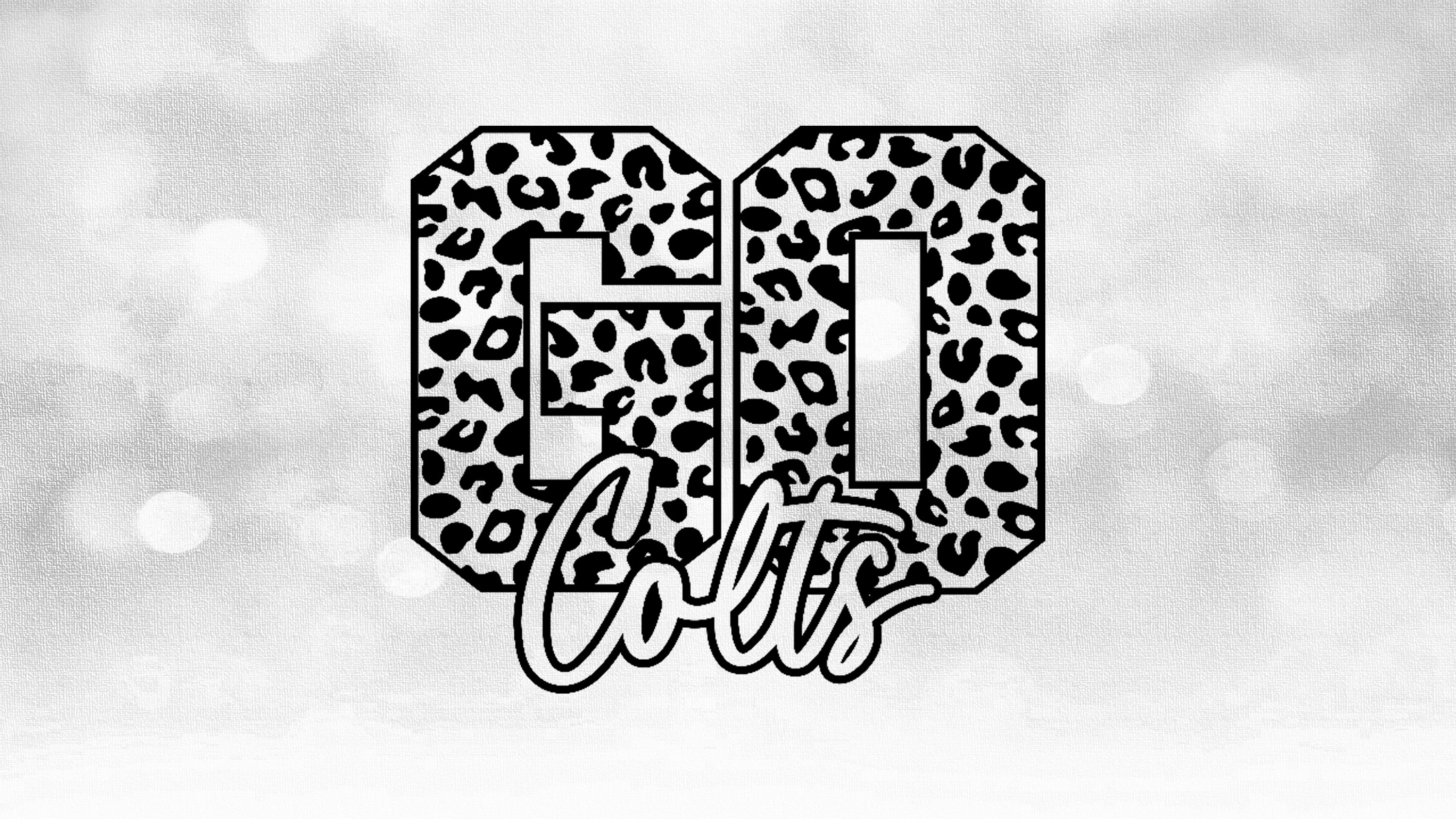 Sports Clipart: Black Leopard Skin or Cheetah Pattern