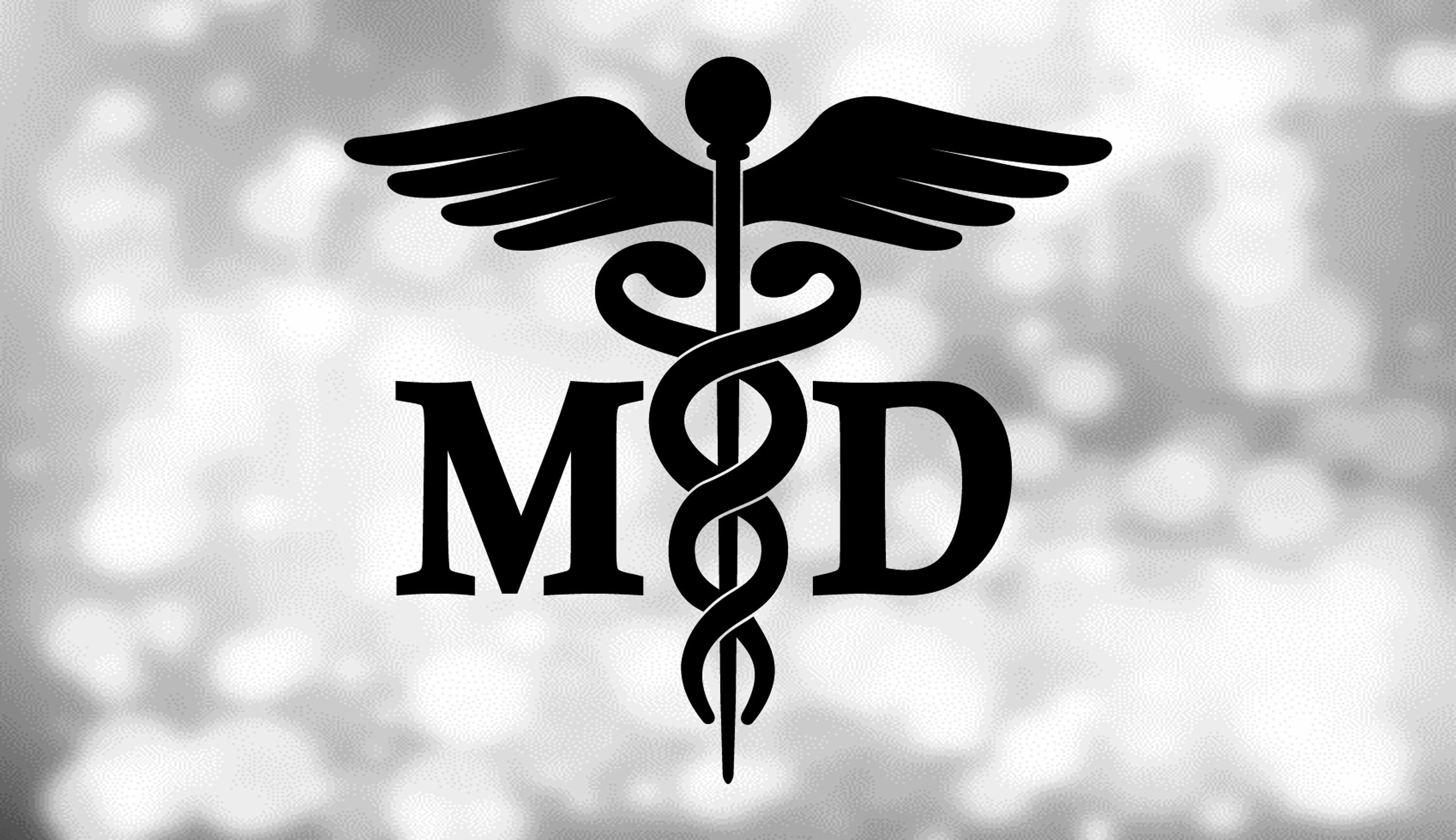 Medical Clipart: Black Medical Caduceus Symbol Silhouette With MD for  Medical Doctor / Hospital Staff - Digital Download Svg Png Dxf Pdf - Etsy