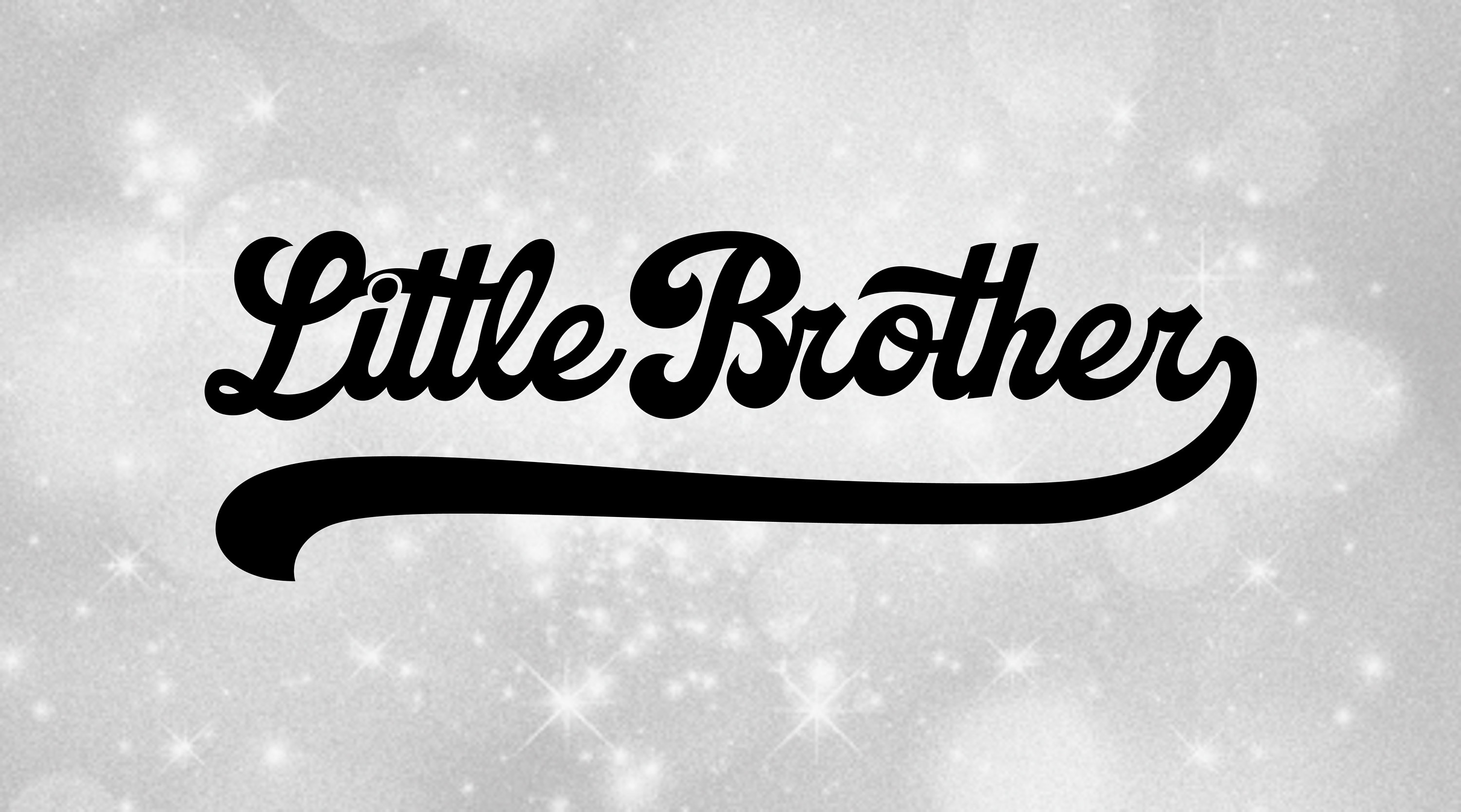 Little Brother Clipart Black And White