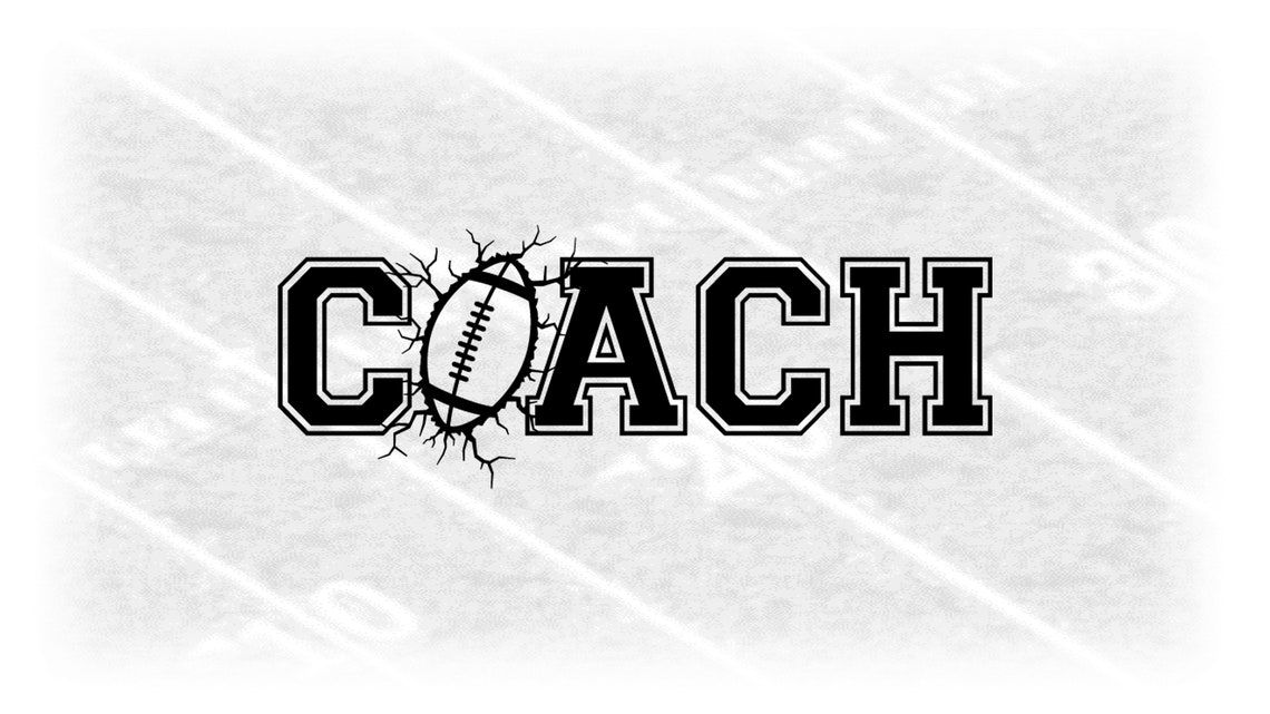Coach Textblock Sports Clipart: Black Word