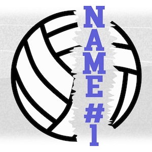 Volleyball Svg - Etsy