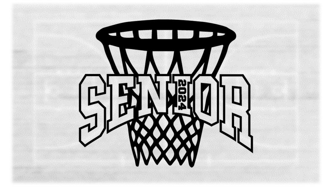 Sports Clipart Black Basketball Hoop Net With Word Etsy