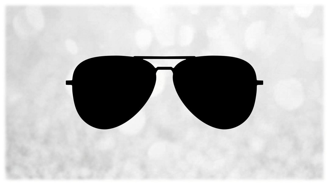 People Clipart: Simple Easy Black Aviator Style Sunglasses / Sun ...