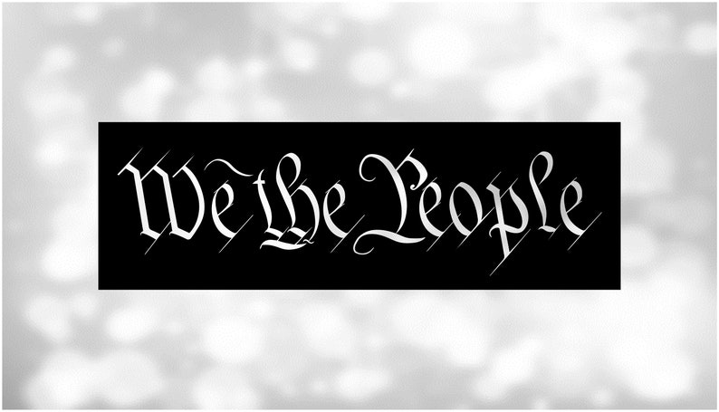 Word Clipart: Calligraphy Words we the People - Etsy