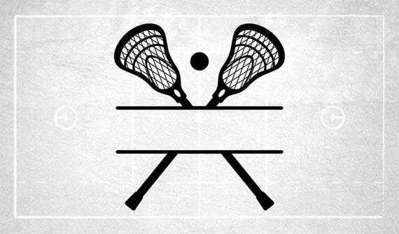 Sports Clipart: Two Split Crossed Lacrosse Sticks and Ball - Etsy