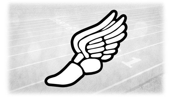 Sports Clipart: White on Black Layered Winged Running Shoe Outline From  Mercury / Hermes track & Field, Events Digital Download SVG/PNG - Etsy  Sweden