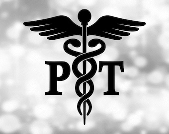 以下が含まれることがあります： 翼のあるカドゥケウスと「PT」の文字が書かれた白黒のロゴ