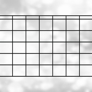 Shape Clipart: Grote Zwarte Eenvoudig te gebruiken lege kalenderformulierafbeelding voor zeven dagen per week en vijf weken per maand - Digitale download SVG & PNG