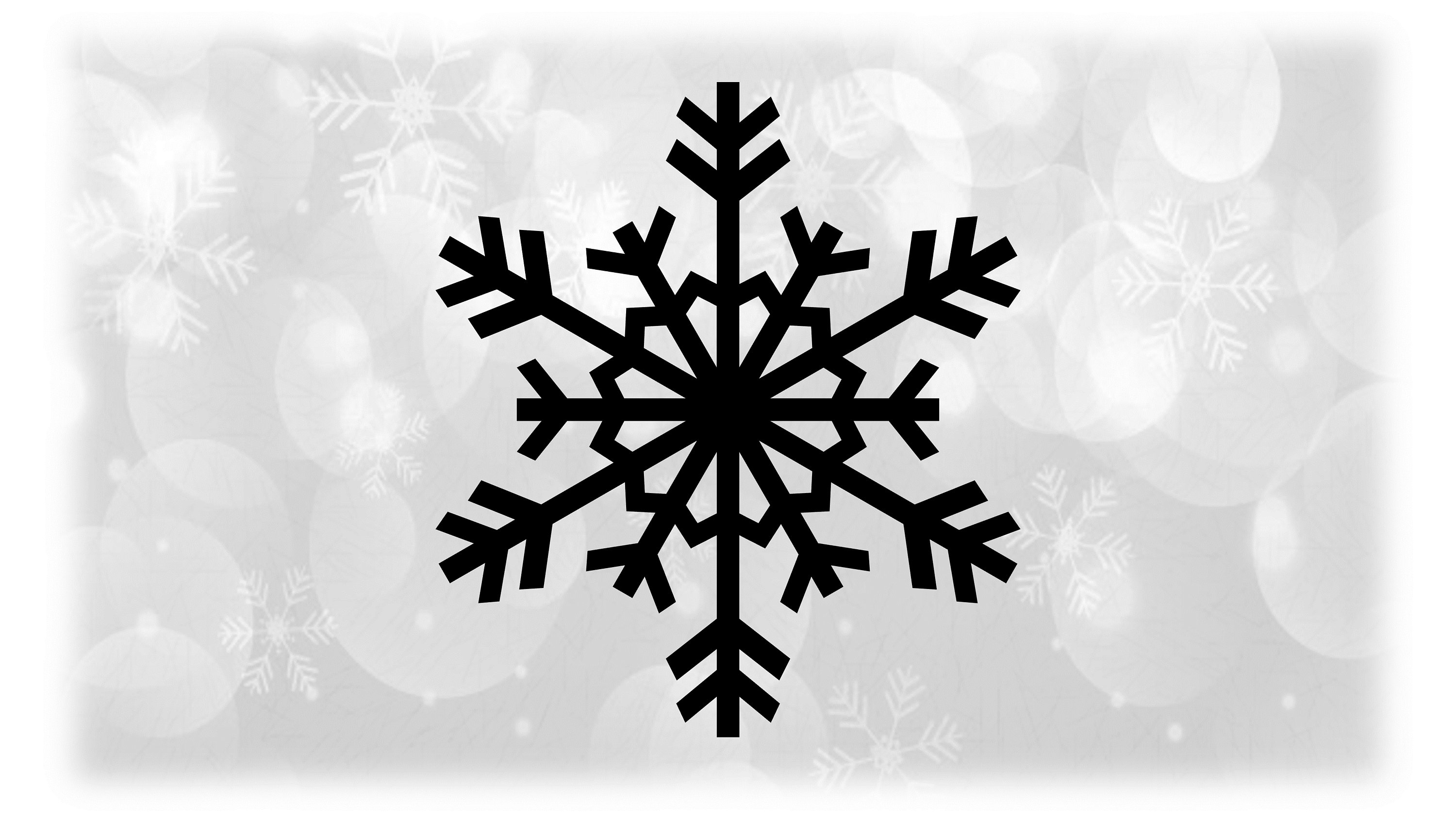 Holiday Clipart: Simple and Easy Black Christmas or Winter Snowflake ...