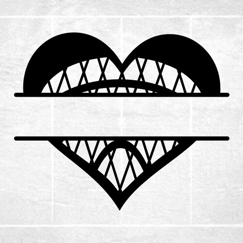 Sports Clipart: Split Heart Shaped Lacrosse Stick Net With - Etsy