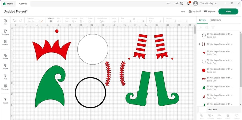 Holiday Clipart: Black on Red/white W/ Red on Green Baseball Elf With ...
