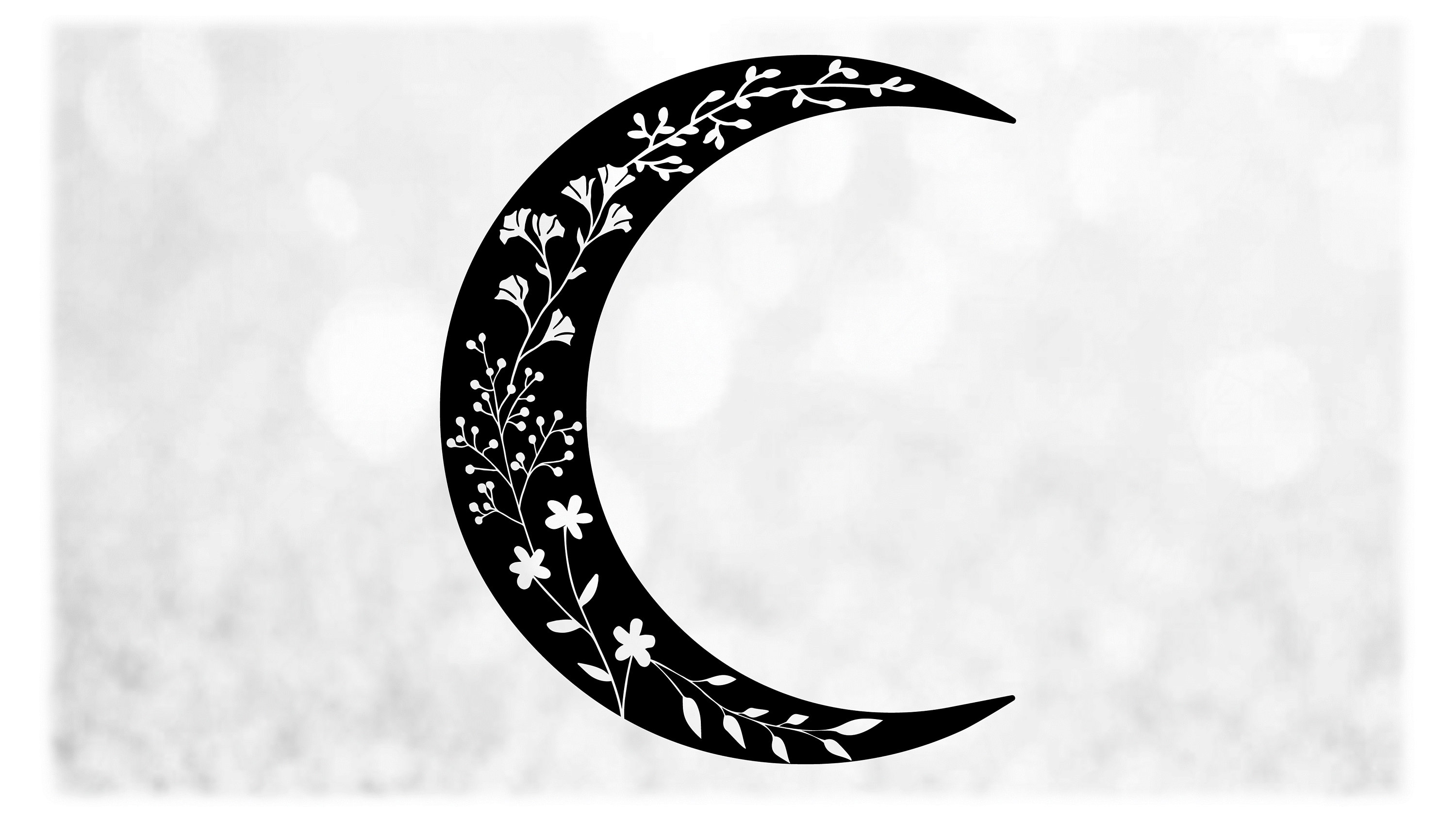 Crescent Moon Clipart Black And White