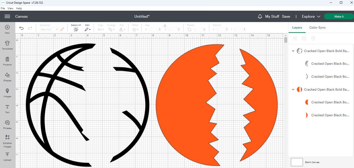 Sports Clipart: Black and Orange Basketball W/cracked Open Name Frame ...