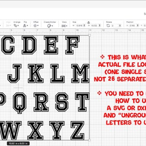 Word Clipart: Black Varsity/college Alphabet Letter Templates Grouped ...
