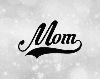 Family Clipart: Word mom in Fancy Script Type With Baseball Style Swoosh  Underline for Mom Mommy Mother Digital Download Svg Png Dxf Pdf - Etsy  Australia