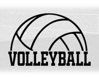 Volleyball Word Outline - Etsy