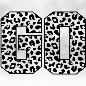 May include: Black and white graphic of the letters "GO" in a leopard print pattern. The letters are in a bold, blocky font.