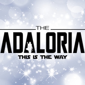 Familie clipart: vaders/vaders - zwarte Mandalorian quote "The Dadalorian - This is the Way" parodie van Star Show - digitale download, SVG en PNG