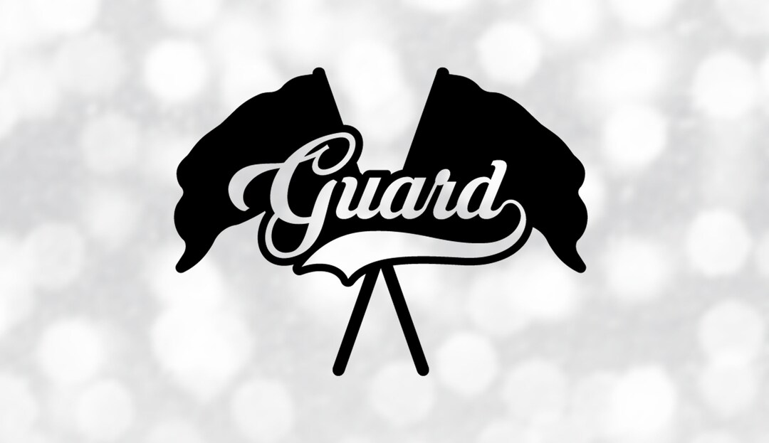 Sports Clipart: Black Cossed Color Guard / Marching Band Flags - Etsy