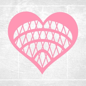 Sports Clipart: Pink Heart Shape Lacrosse Stick Net for Players, Teams, Coaches, Parents, Moms, Schools - Digital Download svg png dxf pdf