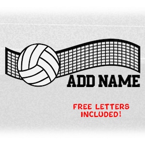 Sports Clipart: Black Outline of Wavy Volleyball Net with Large White Volleyball Overlay for Players - Digital Download svg png dxf pdf