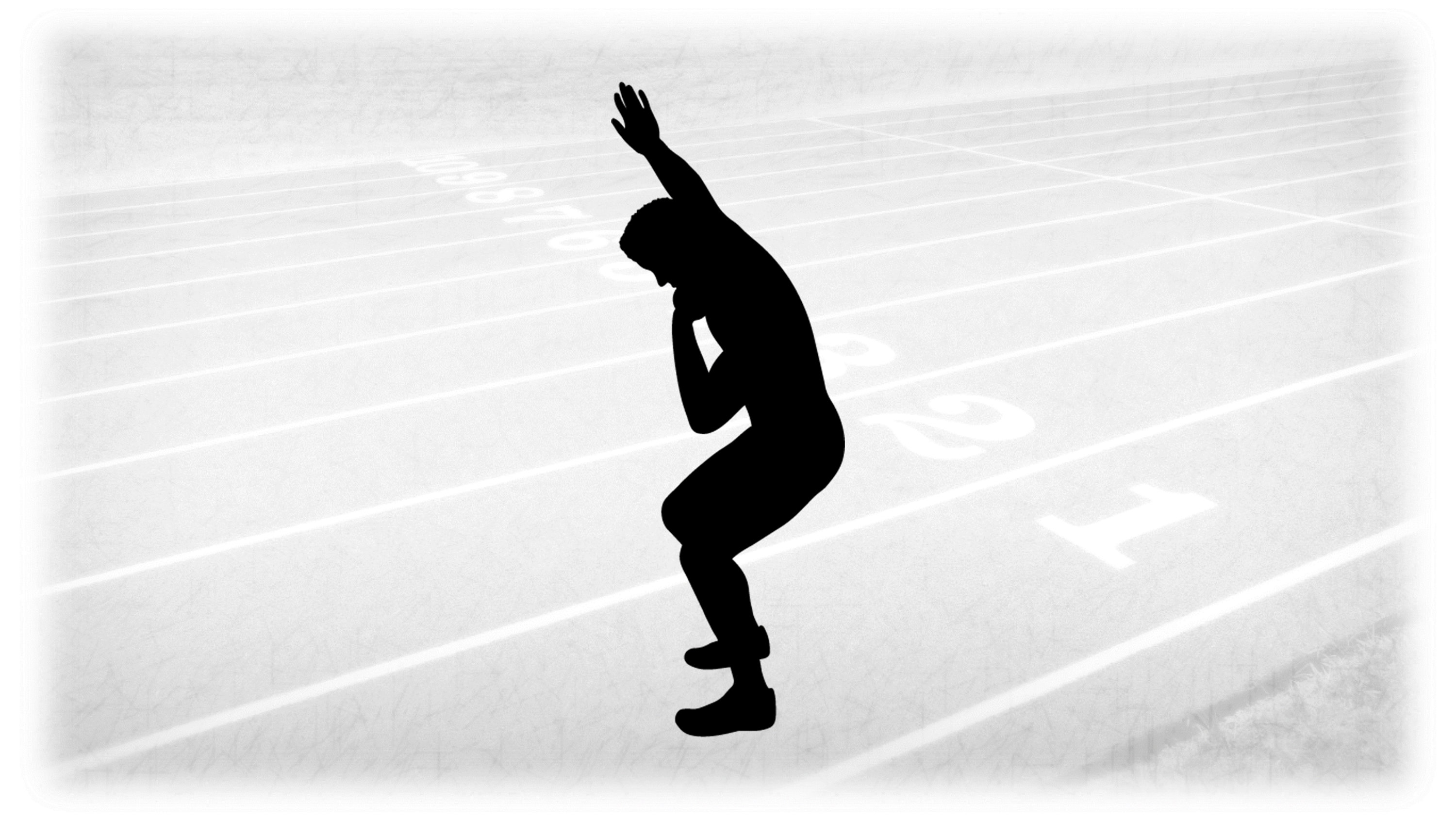 Sports Clipart: Black Silhouette Male/boy/man Shot Put Thrower for