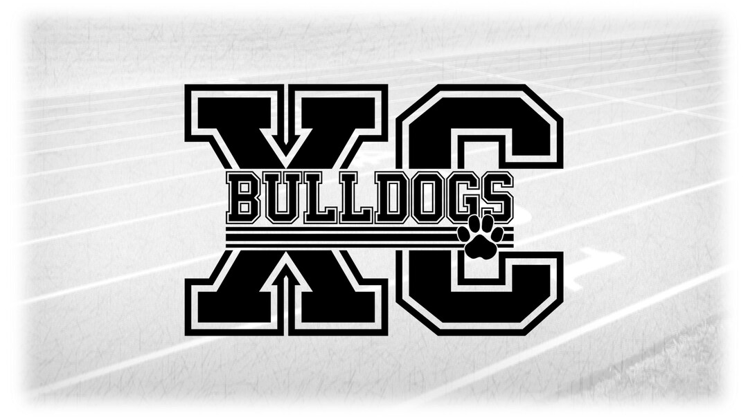 Sports Clipart: Thick Black Varsity Letters 