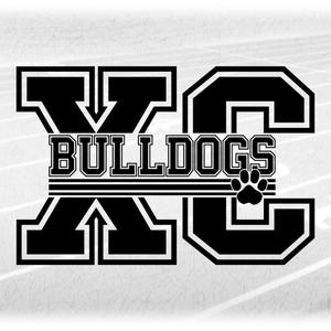 Sports Clipart: Thick Black Varsity Letters 