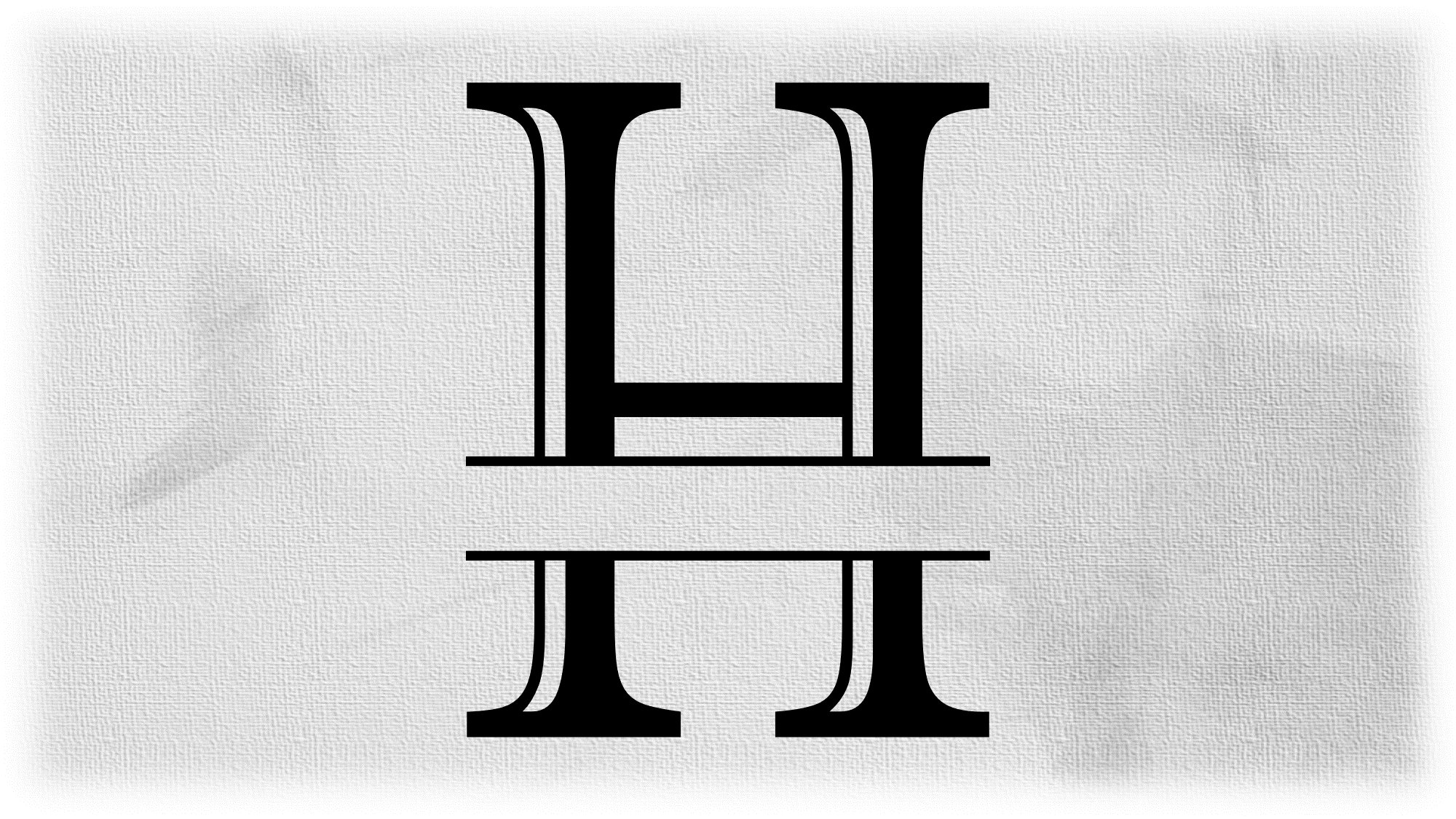 Jh Monogram Logo Intertwined Uppercase Letter J Letter H