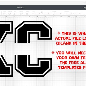 Sports Clipart: Thick Black Varsity Letters 
