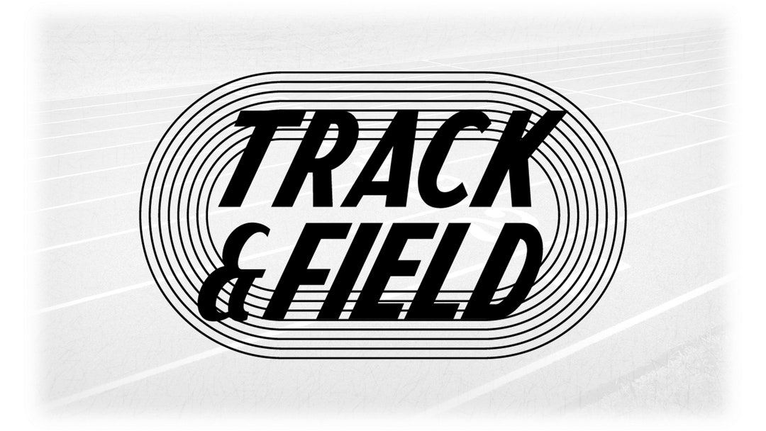 Sports Clipart: Black Running Track to Scale With Simple Lettering ...