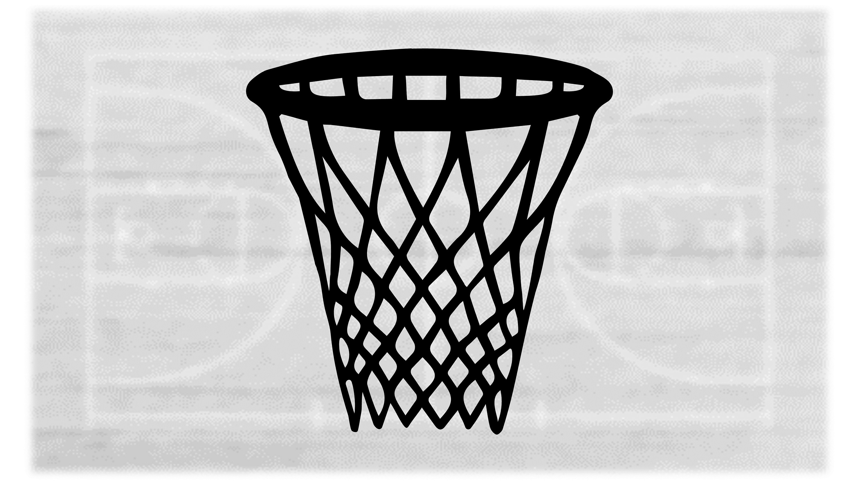 basketball net with stand clipart