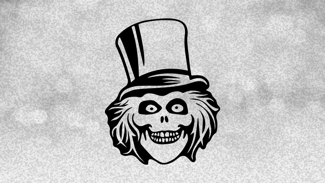 Entertainment Clipart Black hatbox Ghost Hologram Spoof Inspired by Theme Park Haunted Mansion