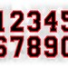 Sports Clipart: Jersey Number Templates Grouped on ONE Single - Etsy