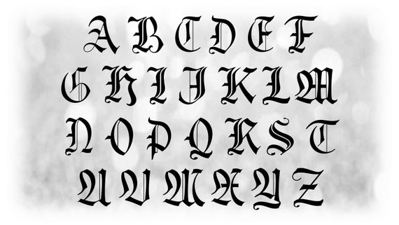 black letter calligraphy