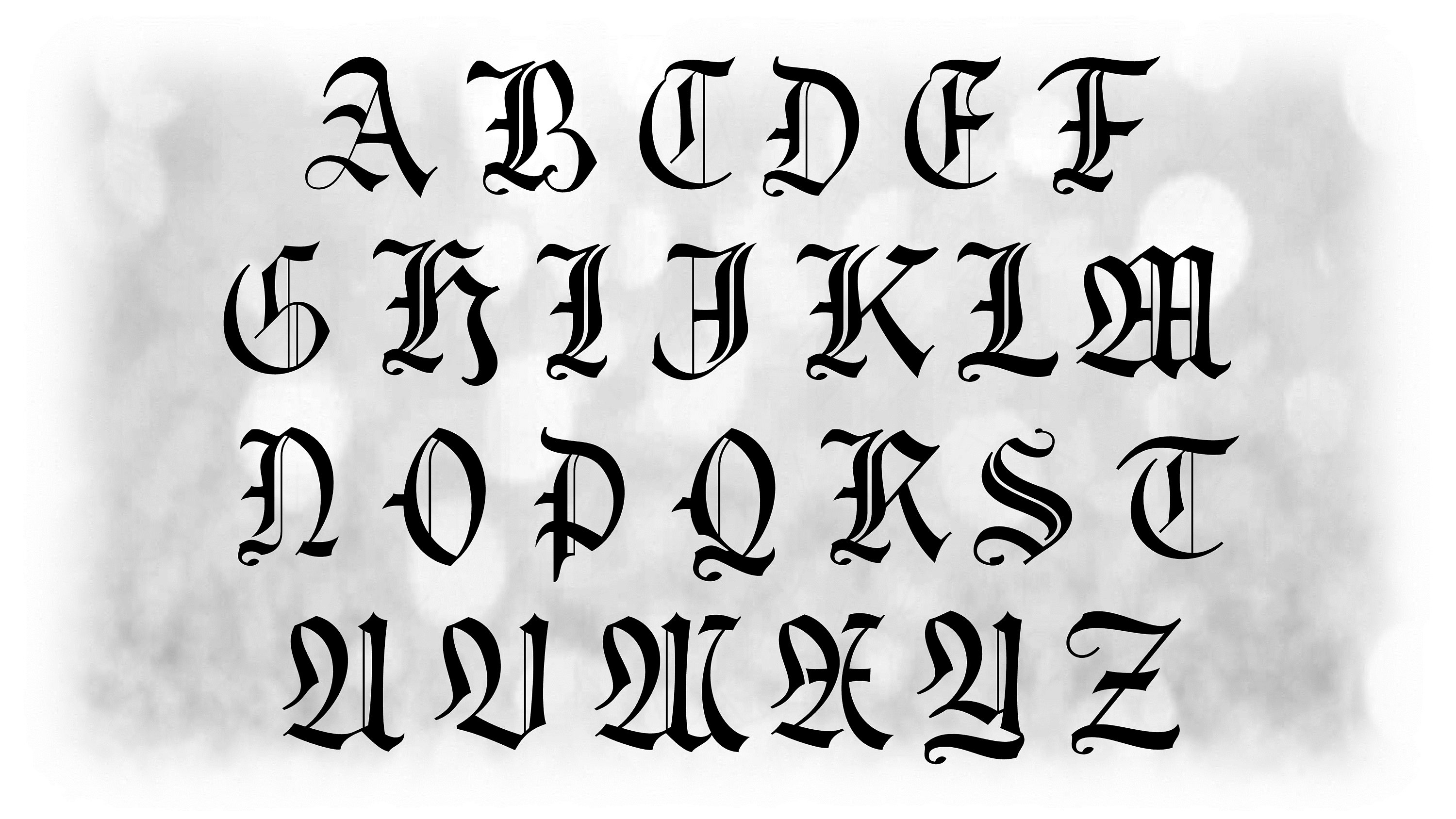 Renaissance Alphabet - Etsy
