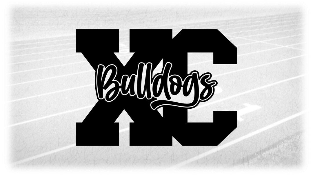 Sports Clipart: Thick Black Varsity Letters 